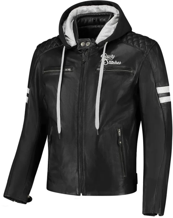 Мотокуртка кожаная Rusty Stitches Jari Hooded V2