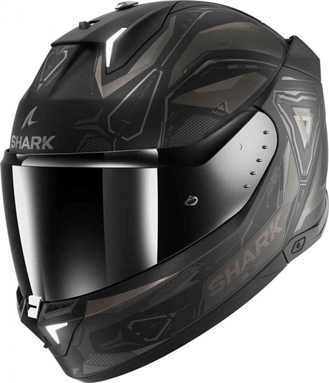 Мотошлем интеграл Shark Skwal i3 Linik Черный матовый/Серый HE0823E-KAA-XL
