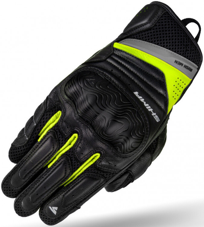 Мотоперчатки для города, спорта и туринга SHIMA Rush Черный/Желтый RUSH-GLOVES-MEN-FLUO-3XL