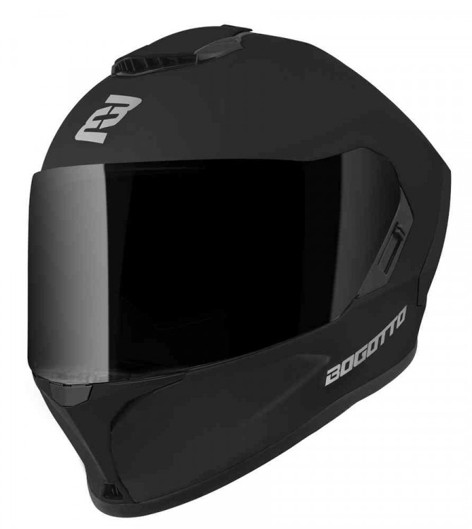 Мотошлем интеграл Bogotto Phantom Fiberglass Черный матовый BGT-32-MH-005-10-XS