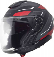 Мотошлем открытый Schuberth J2 Sigma Антрацитовый/Красный 4199003360