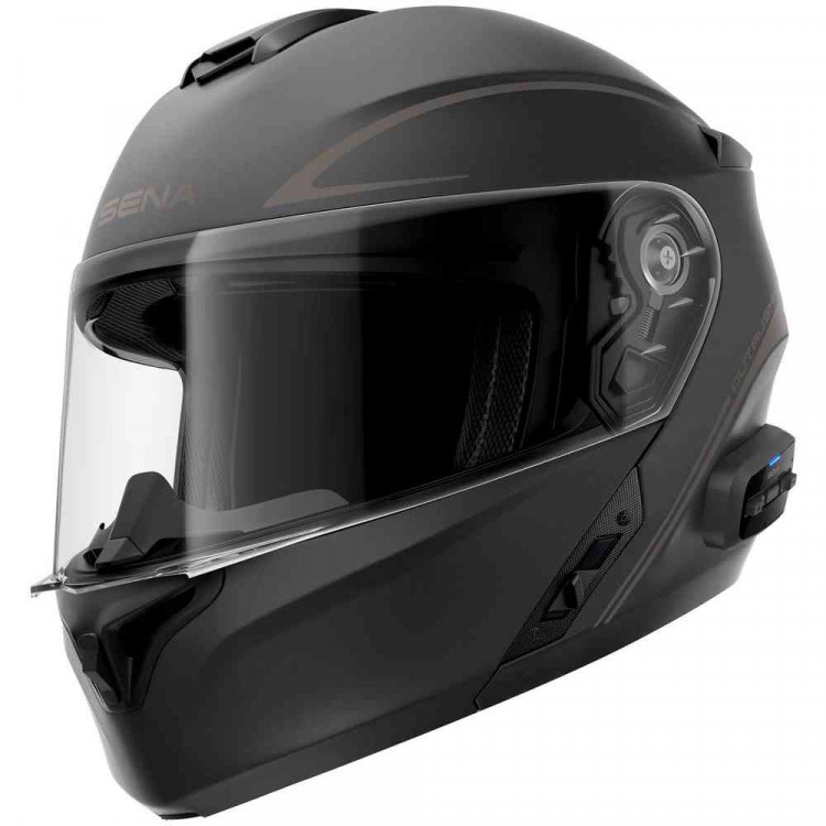 Мотошлем модуляр Sena Outrush R Bluetooth Черный матовый SE50242010-S
