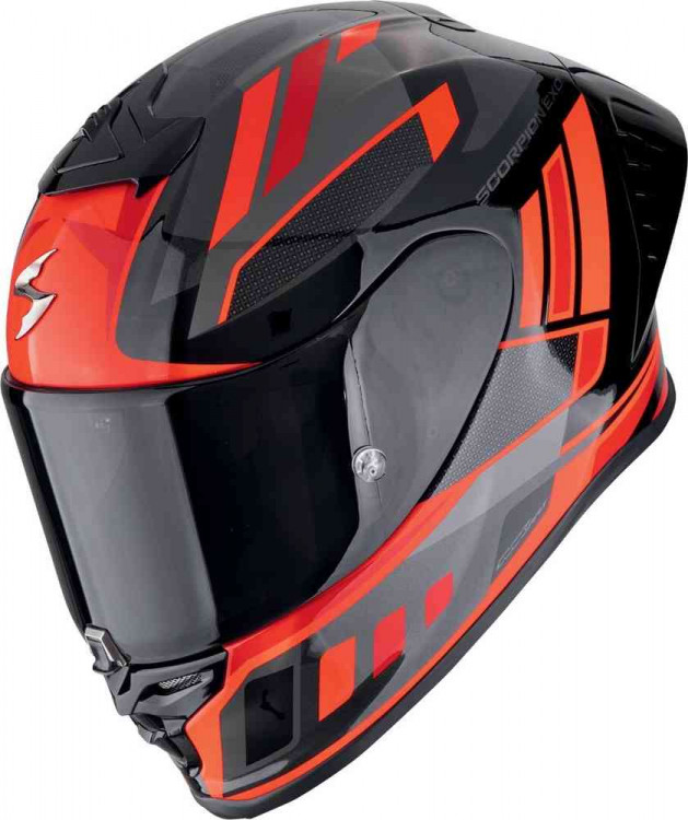 Мотошлем интеграл Scorpion EXO R1 Evo II Air Vital Черный/Серый/Красный 111-503-163-02