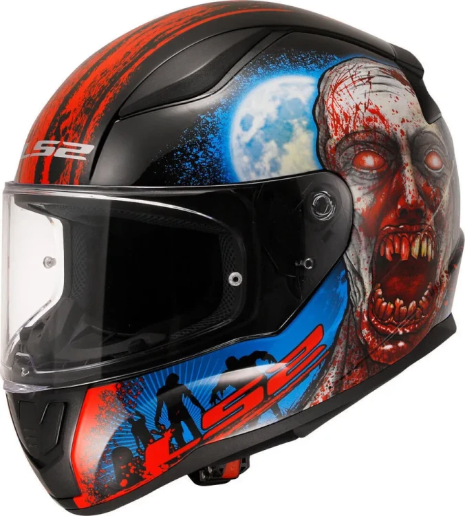 Мотошлем интеграл LS2 FF353 Rapid II Zombie