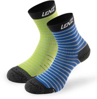 термобелье - носки детские Lenz 1.0 Outdoor Синий/Зеленый 128-14