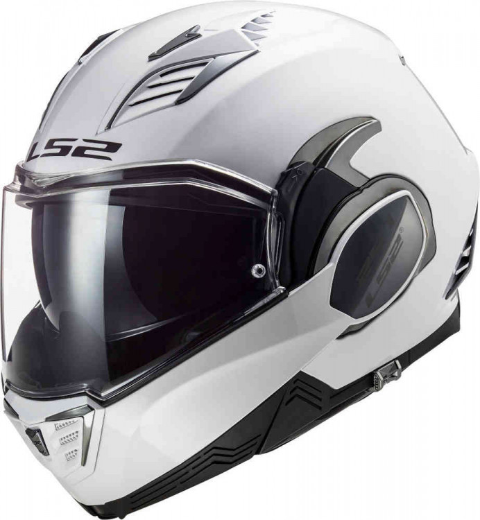 Мотошлем модуляр LS2 FF900 Valiant II Solid Белый 509001002XS