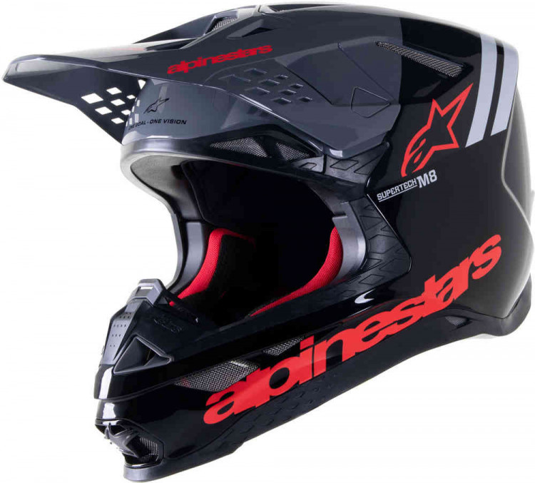 Мотошлем для мотокросса и эндуро Alpinestars Supertech M8 Radium 2  8301423-1397-L