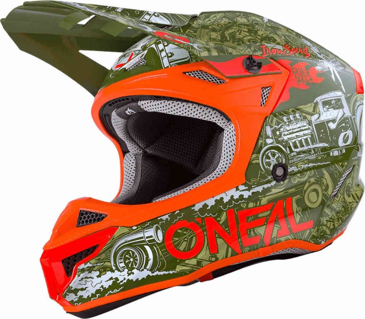 Мотошлем для мотокросса и эндуро Oneal 5Series Polyacrylite HR