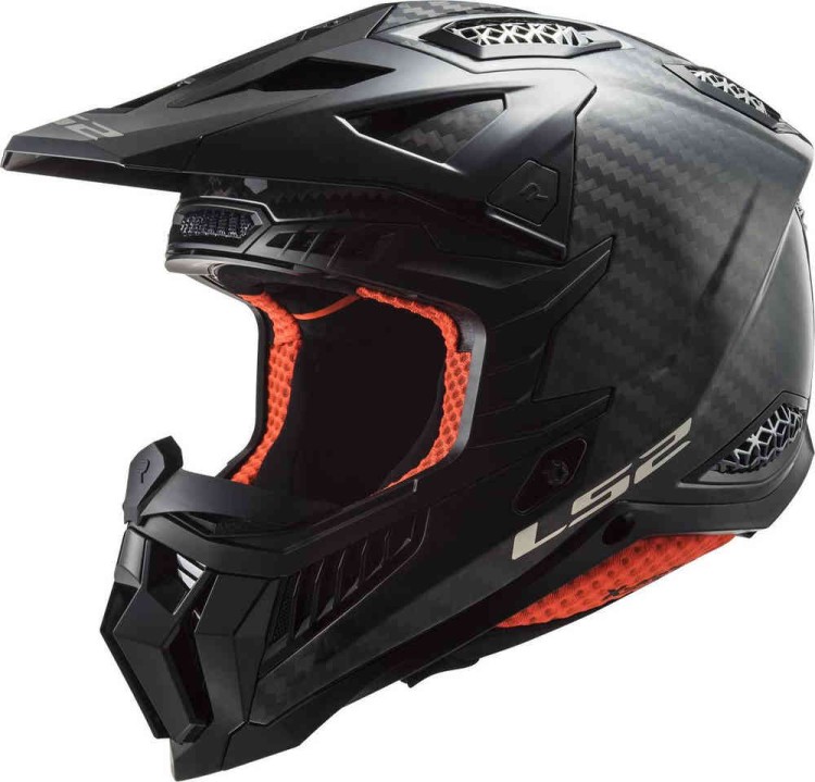 Мотошлем для мотокросса и эндуро детский LS2 MX703 X-Force Solid Carbon