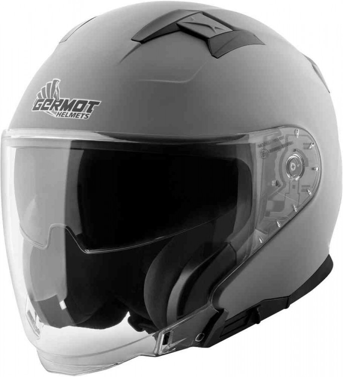 Мотошлем открытый Germot GM 670 Матовый серый GM00067019-XS