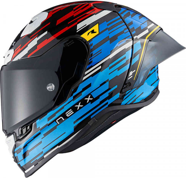 Мотошлем интеграл Nexx X.R3R Glitch Racer Синий/Красный 01XR32341562600S