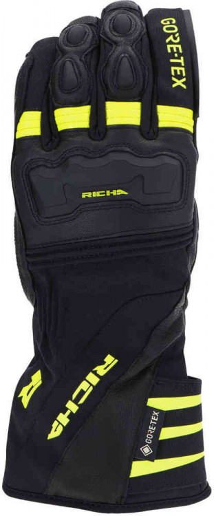 Мотоперчатки для города, спорта и туринга Richa Cold Protect Gore-Tex Черный/Желтый 5CP-650-S