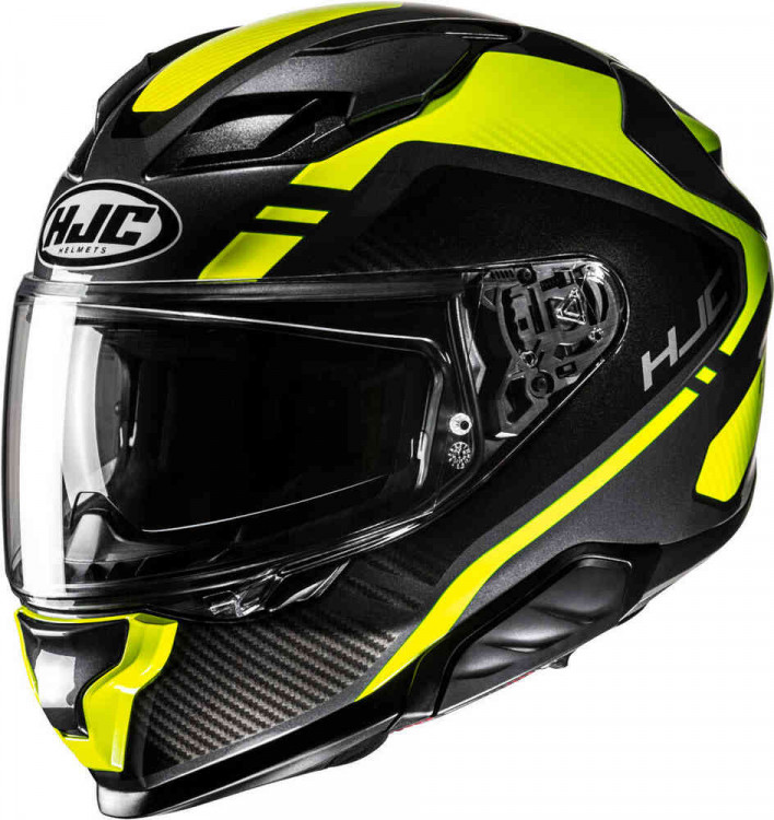 Мотошлем интеграл HJC F71 Tozz черный/жёлтый/зелёный 15990306