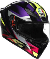 Мотошлем интеграл AGV K1 S Fastlap Черный/Пурпурный 18394001-065-XS