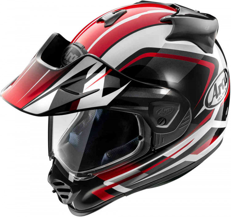Мотошлем для мотокросса и эндуро Arai Tour-X5 Discovery Белый/Красный/Черный 8008933011
