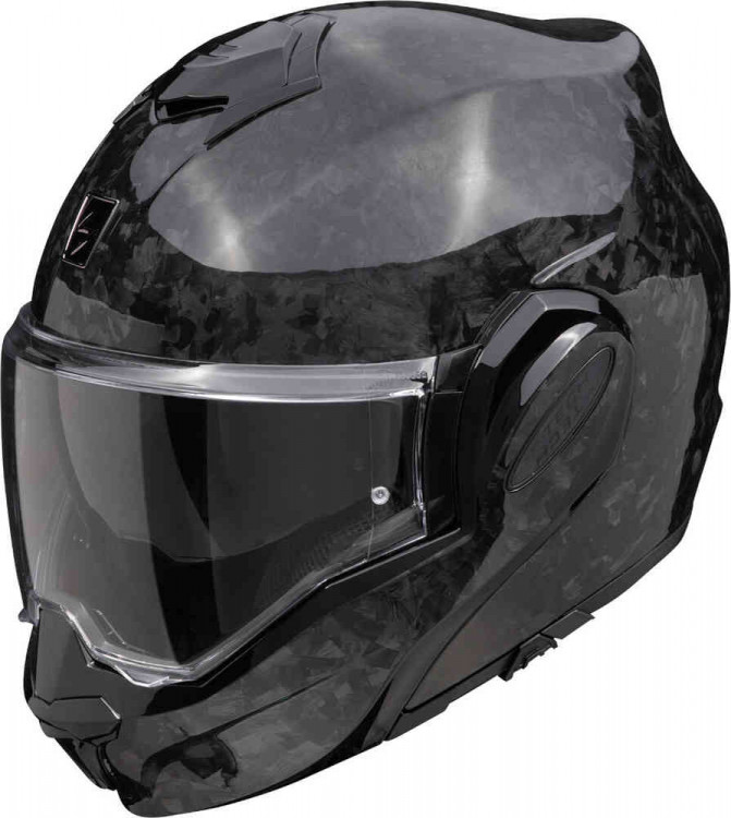 Мотошлем модуляр Scorpion EXO-Tech Evo Carbon Onyx
