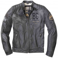 Мотокуртка кожаная мужская Black-Cafe London Rocka  LJ-171325-BCL-10-54