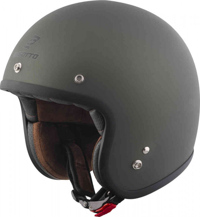Мотошлем открытый Bogotto H541 Solid Матовый зеленый BGT-05-MH-087-60-XS