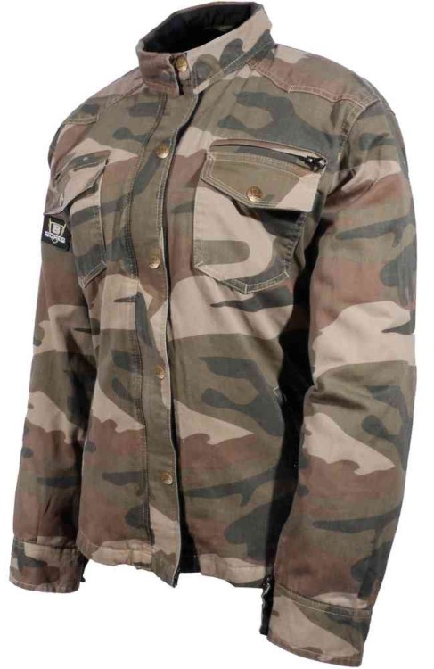 Мотокуртка текстильная мужская Bores Military Jack Camo