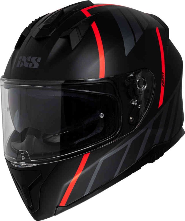 Мотошлем интеграл IXS iXS217 2.0 Черный матовый/Красный X14092-M32-XL