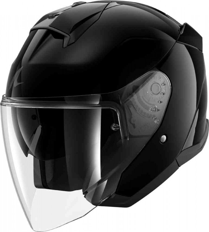 Мотошлем открытый Shark Skwal Jet Blank Черный HE3800E-BLK-L