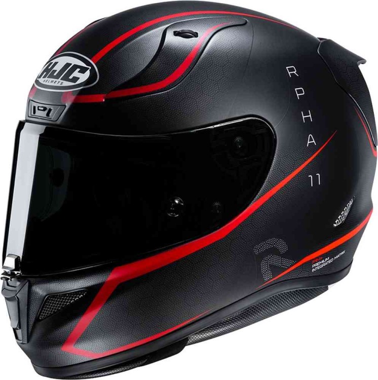 Мотошлем интеграл HJC RPHA 11 Jarban Черный матовый/Красный 13977105