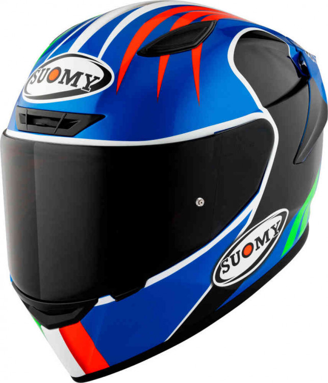 Мотошлем интеграл Suomy Track-1 Pecco Mugello 2022 E06 Синий/Черный K6T10016.3