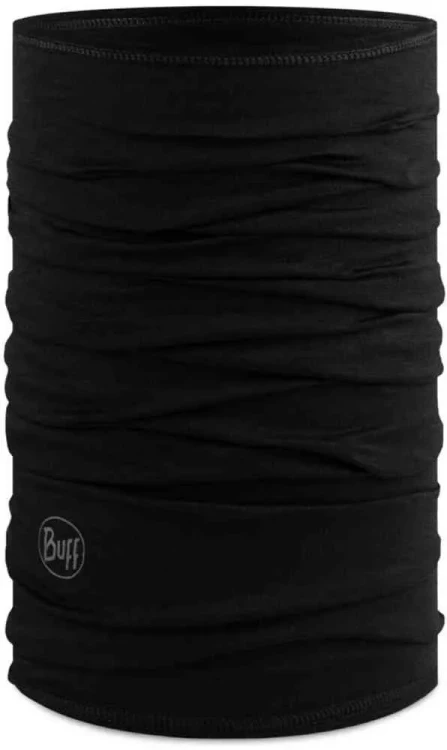 термобелье Buff Merino Lightweight Solid Черный BU25001001