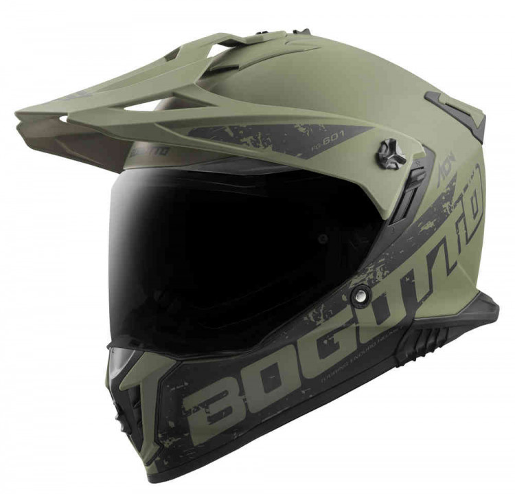 Мотошлем модуляр Bogotto FG-601 Duo Матовый зеленый BGT-32-MH-001-60-M