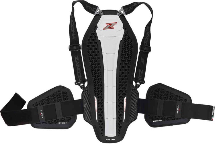 Мотозащита Zandona Hybrid Back Pro RS X7 Черный/Белый 1307RSWEUNBK