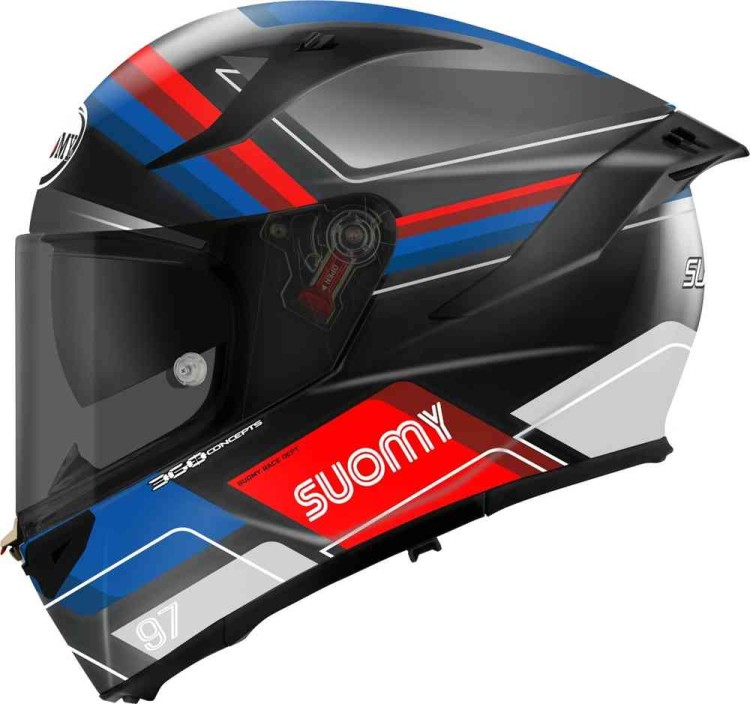 Мотошлем интеграл Suomy Speedstar 2 Vantage Черный матовый/Синий K6V20003.2