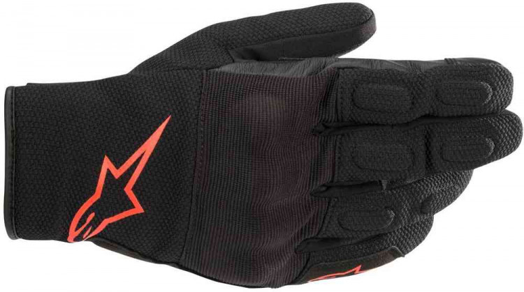 Мотоперчатки для города, спорта и туринга Alpinestars S Max Drystar Черный/Красный 3527620-1030-S
