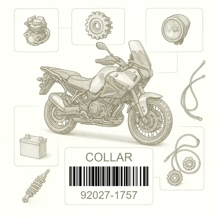 92027-1757 COLLAR, Kawasaki Номер детали 92027-1757, 920271757