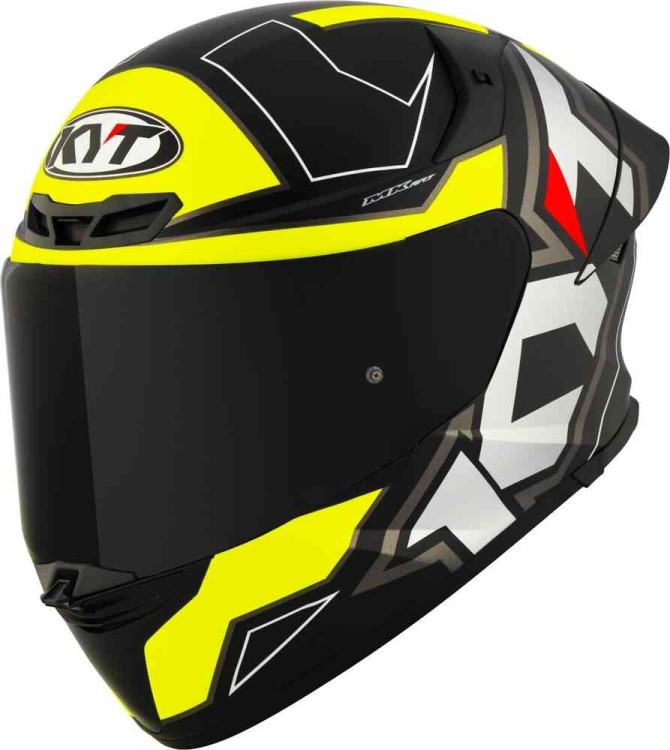 Мотошлем интеграл KYT TT-Revo Electron Черный матовый/Желтый Y6TR0007.2