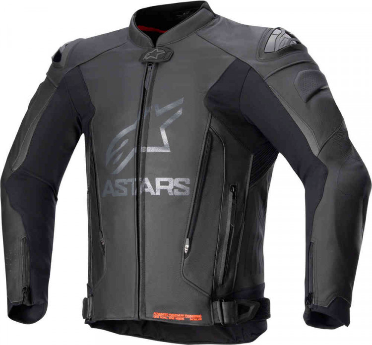 Мотокуртка кожаная мужская Alpinestars GP Plus V4 чёрный 3100524-1100-52