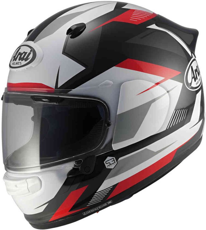 Мотошлем интеграл Arai Quantic Supra Красный/Черный/Белый 8009602006