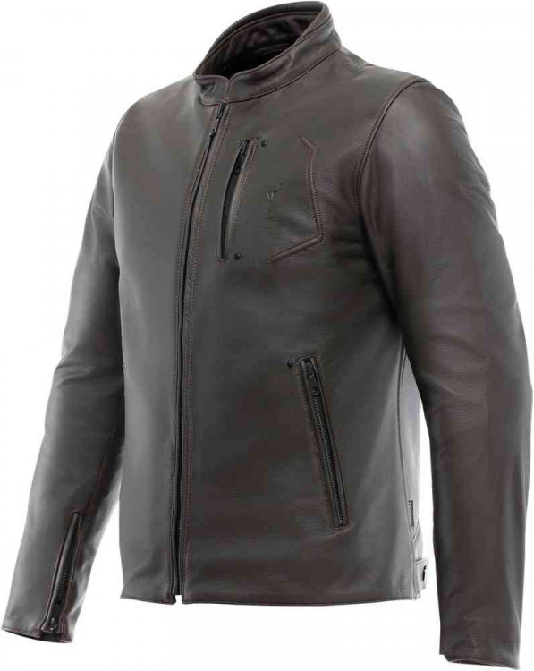 Мотокуртка кожаная мужская Dainese Fulcro Темно-коричневый 15300008-005-44
