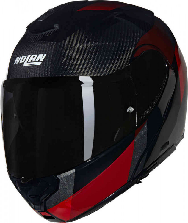 Мотошлем интеграл Nolan X-1005 Ultra Carbon Sportivo N-Com Черный/Красный U150008413469