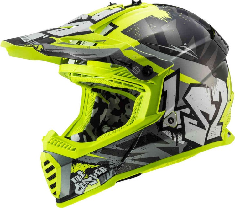Мотошлем для мотокросса и эндуро LS2 MX437 Fast Evo Crusher