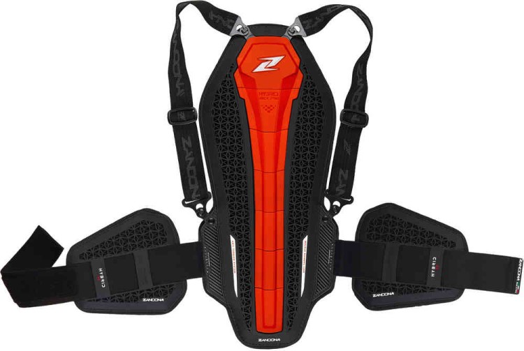 Мотозащита Zandona Hybrid Back Pro RS X7 Черный/Красный 1307RSRDUNBK