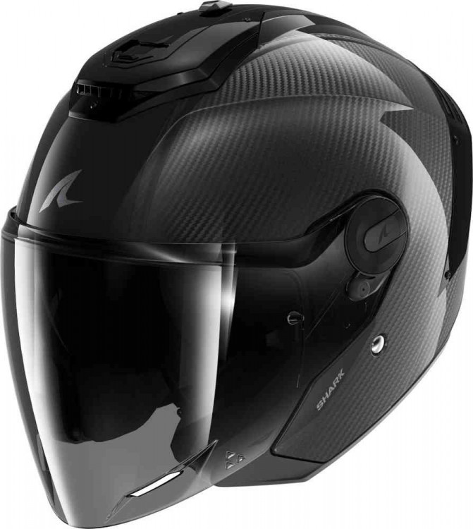 Мотошлем открытый Shark RS Jet Carbon Skin Черный HE8200E-DKD-M