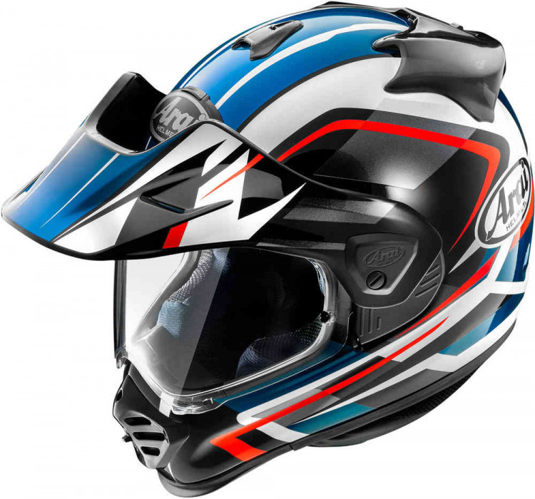 Мотошлем для мотокросса и эндуро Arai Tour-X5 Discovery Белый/Красный/Синий 8008933001
