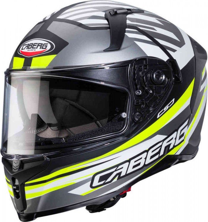 Мотошлем интеграл Caberg Avalon X Kira Черный матовый/Желтый CA15026035-S