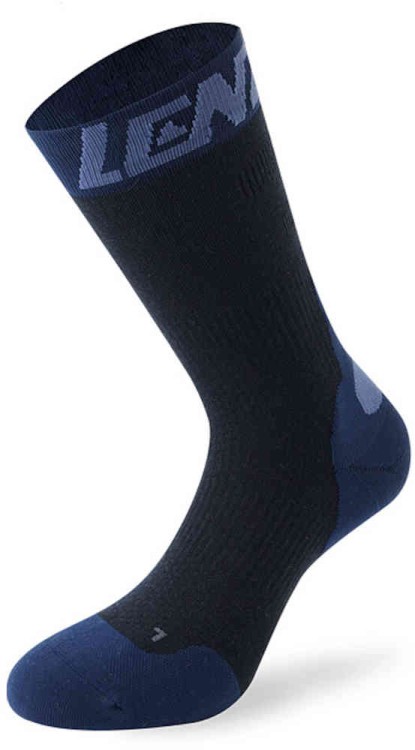 термобелье - носки Lenz 7.0 Mid Merino Compression Темно-синий 148-14