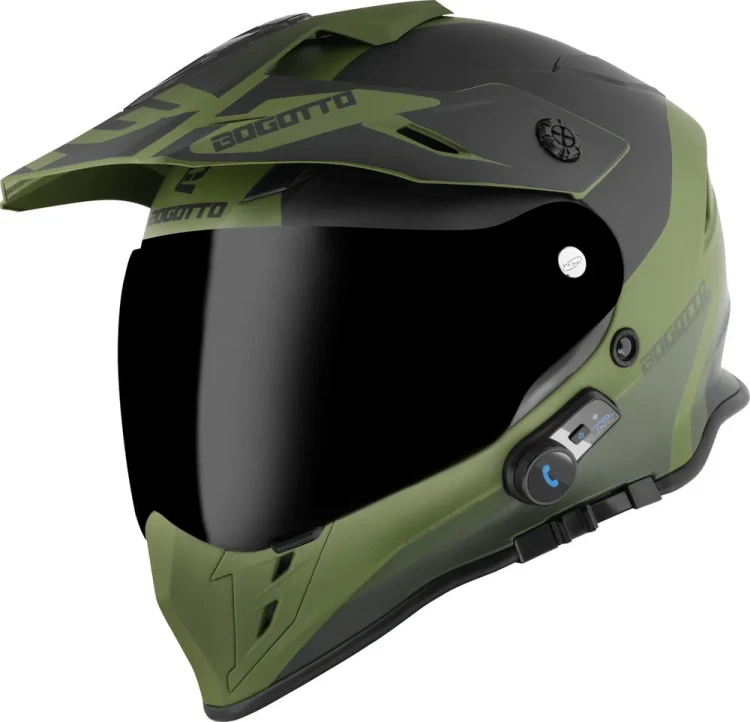 Мотошлем для мотокросса и эндуро Bogotto H331 BT Tour EVO Bluetooth