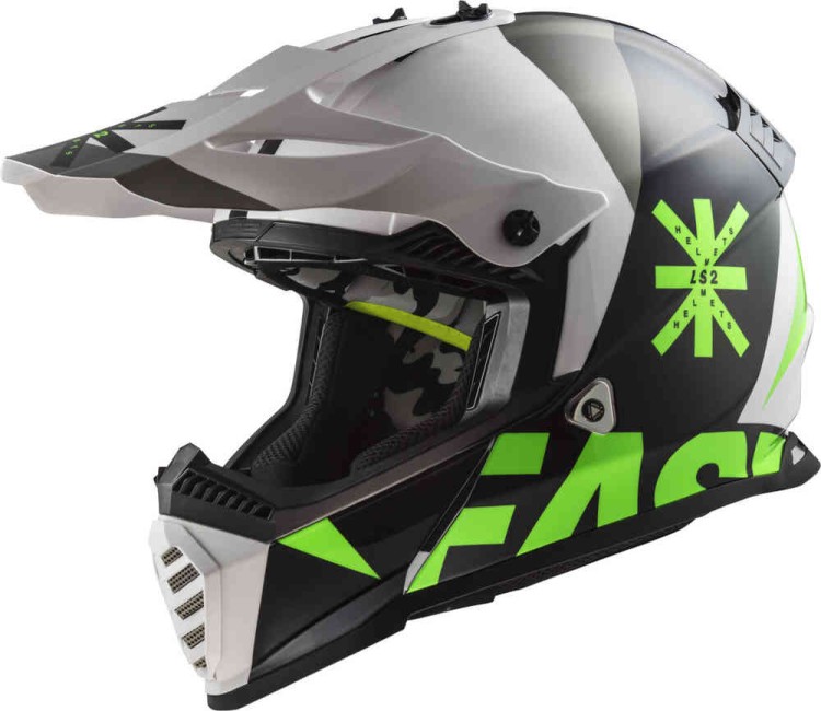 Мотошлем для мотокросса и эндуро LS2 MX437 Fast Heavy Evo