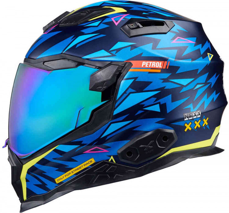 Мотошлем интеграл Nexx X.WST 2 Rockcity Матовый синий 01XWS0328688100M