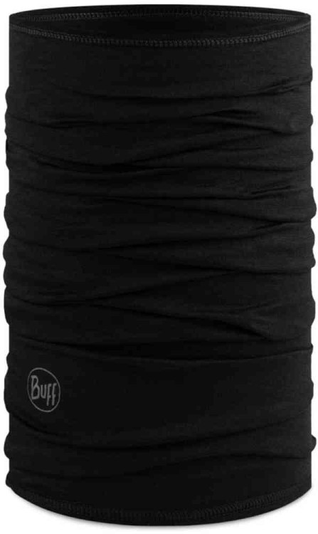 термобелье Buff Merino Lightweight Solid Черный BU25001001