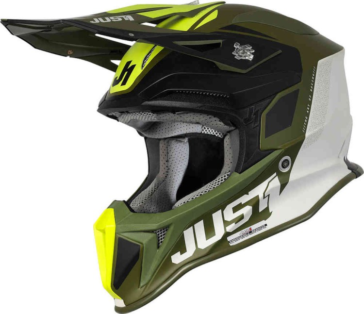 Мотошлем для мотокросса и эндуро Just1 J18 Pulsar Army Limited Edition MIPS