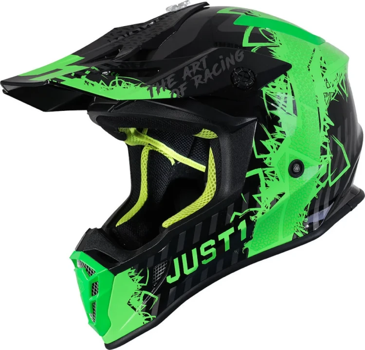 Мотоэкипировка для мотокросса и эндуро Just1 J38 Mask Зеленый/Черный 606332014500306